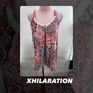 Xhilaration Women's Multicolor Patterned Top